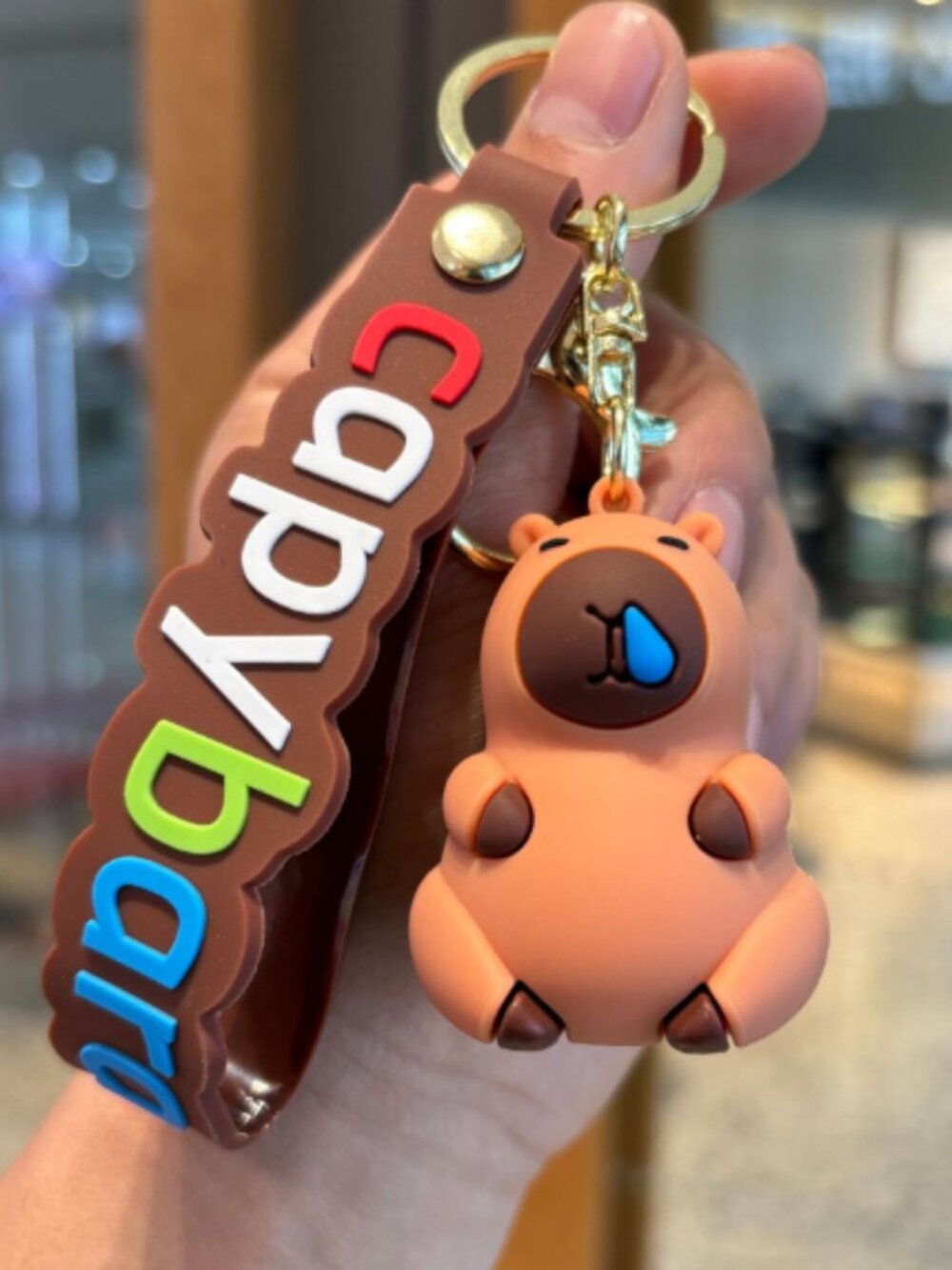 Snotty Capybara Keychain Cute Cartoon Bag Charm Pendant Gift